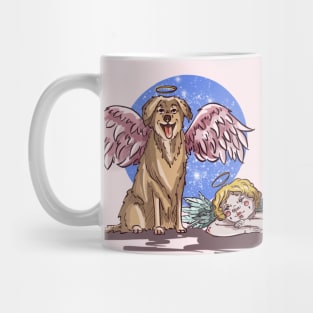 Baby and Dog angel Mug